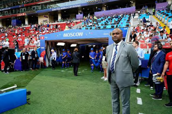 Christopher Raj in Moscow at the FIFA World Cup 2018