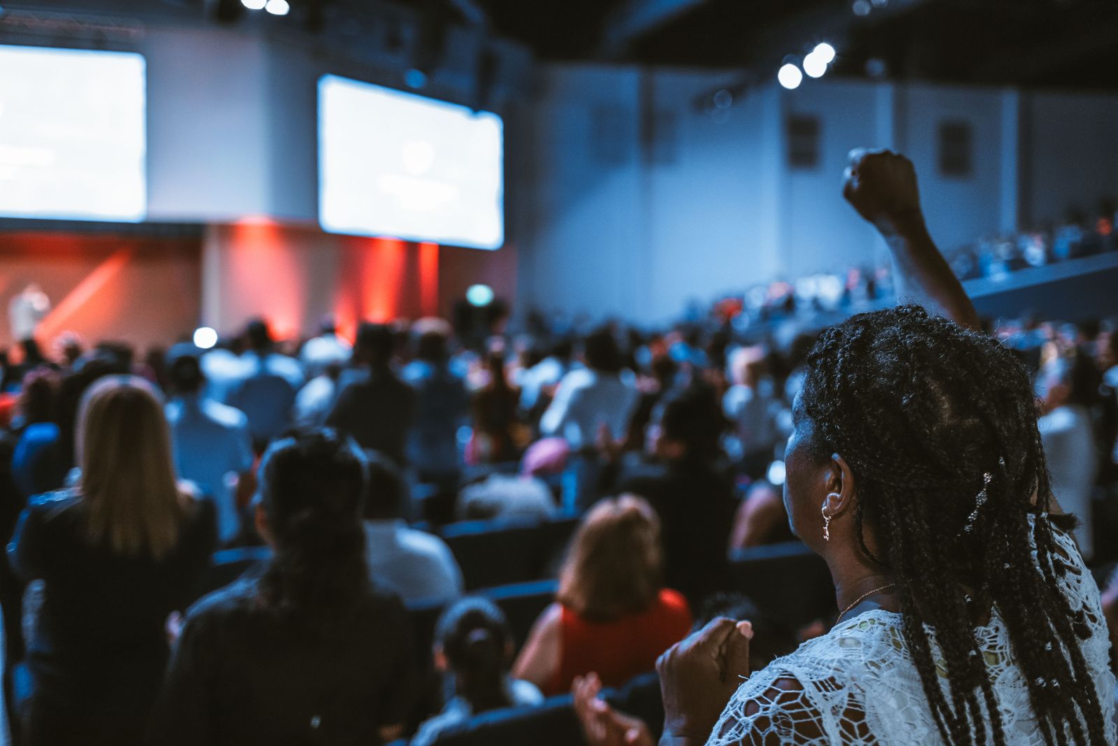 Audience at a corporate forum